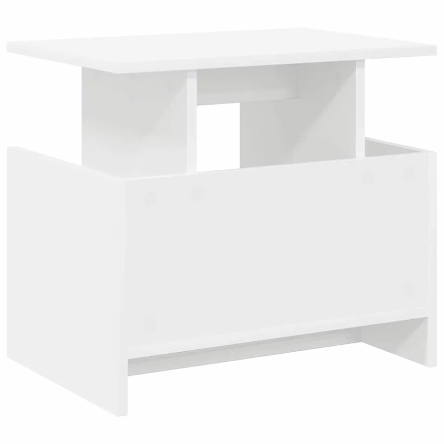 Meuble TV Blanc 50 x 35 x 45 cm Bois d'ingénierie - 7