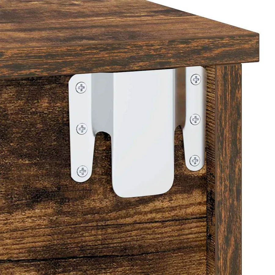 Table de chevet 2 pcs Chêne fumé 40 x 31 x 15 cm - 10