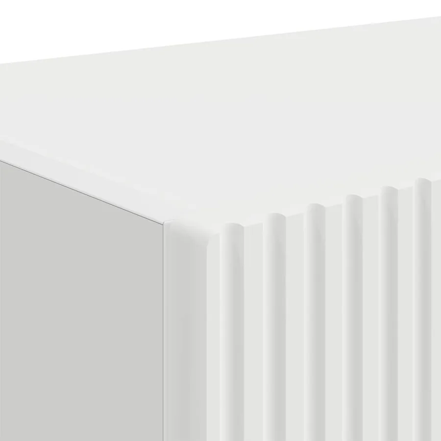 Meuble TV mural 2 pcs Blanc 60 x 31 x 29,5 cm Bois d'ingénierie - 8