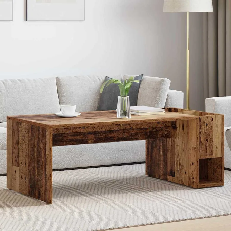 Table basse Bois ancien 101,5 x 50 x 37 cm Bois d'ingénierie