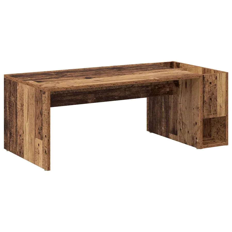 Table basse Bois ancien 101,5 x 50 x 37 cm Bois d'ingénierie - 2