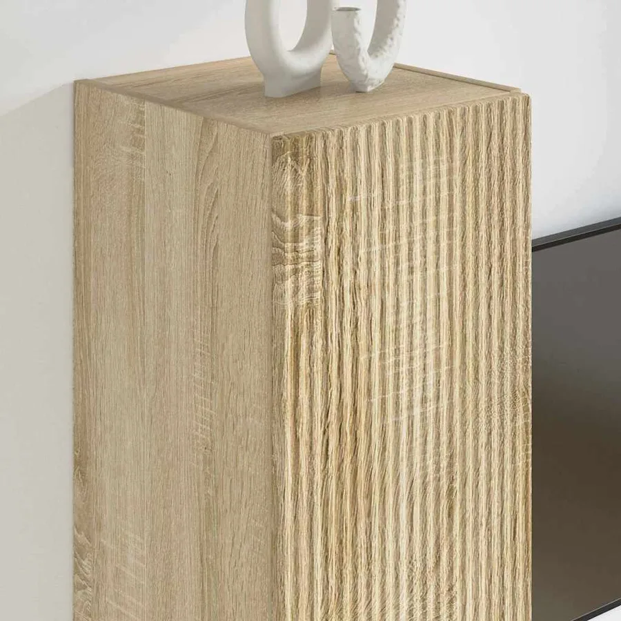 Meuble TV mural Sonoma 30 x 31 x 100 cm Bois d'ingénierie - 4