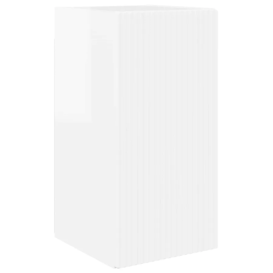 Ensemble meuble TV 2 pcs Blanc brillant Bois d'ingénierie - 6