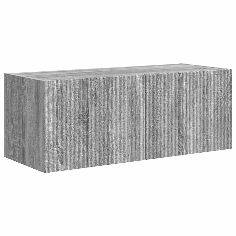 Meuble TV mural Montage mural Gris Sonoma 78,5 x 31 x 29,5 cm - 2