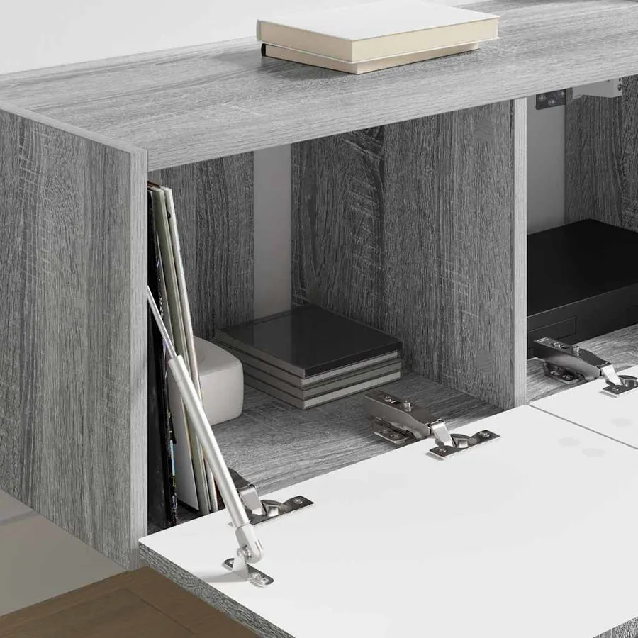 Meuble TV mural Montage mural Gris Sonoma 78,5 x 31 x 29,5 cm - 4