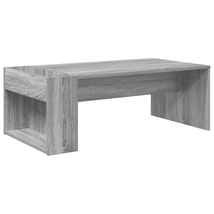 Table basse Gris Sonoma 95 x 50 x 34 cm Bois d'ingénierie - 7