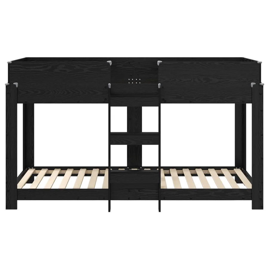 Lit Superposé pour Enfants Chêne noir 100 x 200 cm - 5