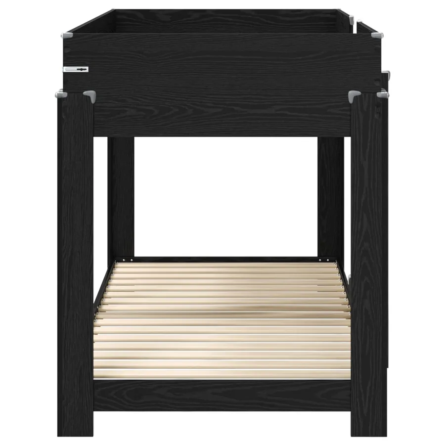 Lit Superposé pour Enfants Chêne noir 100 x 200 cm - 6