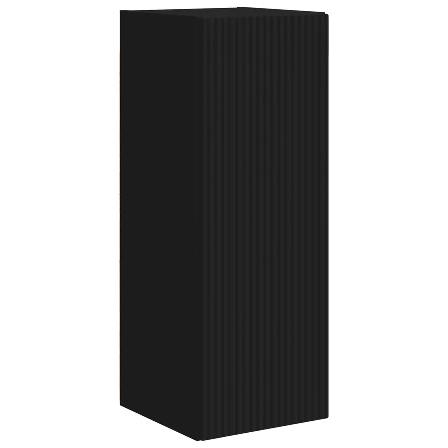Ensemble de meuble TV mural Montage mural 6 pcs Noir - 7