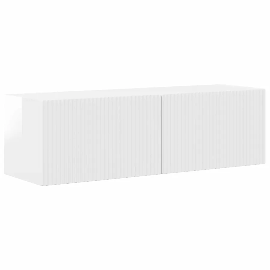 Ensemble meuble TV 4 pcs Blanc brillant Bois d'ingénierie - 7