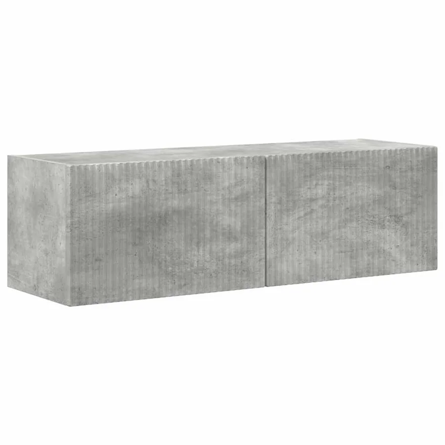 Meuble TV mural Béton 98 x 31 x 29,5 cm Bois d'ingénierie - 2