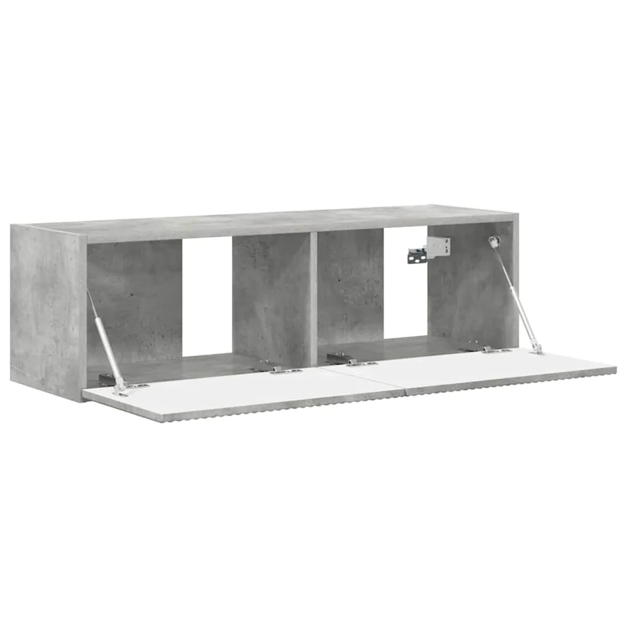 Meuble TV mural Béton 98 x 31 x 29,5 cm Bois d'ingénierie - 5