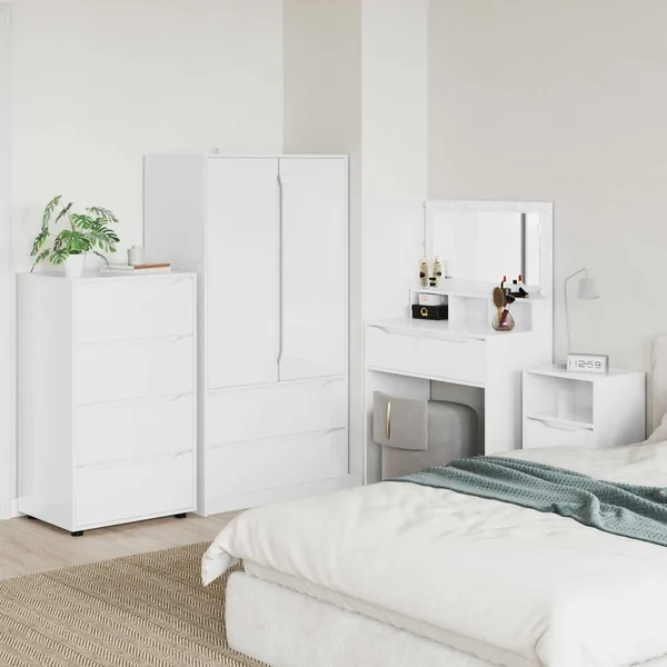Armoires de rangement Blanc brillant 60 x 48 x 105 cm