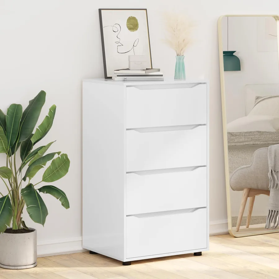 Armoires de rangement Blanc brillant 60 x 48 x 105 cm - 6