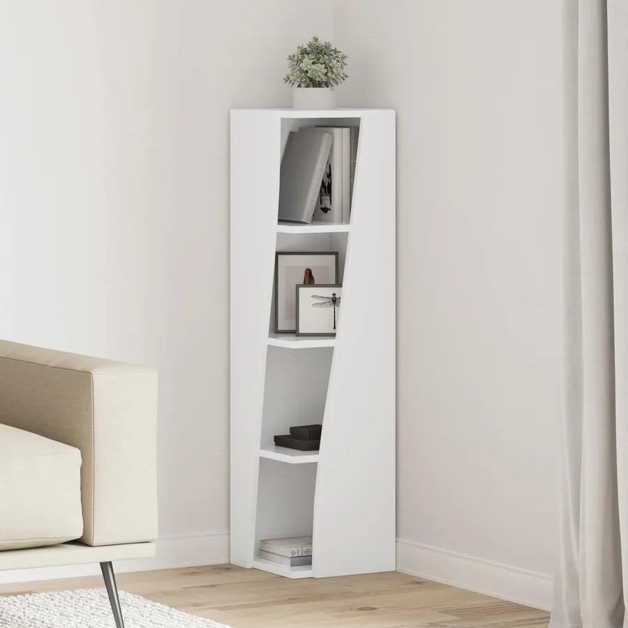 Meuble d'angle 27,5x27x102cm Bois d'ingénierie
