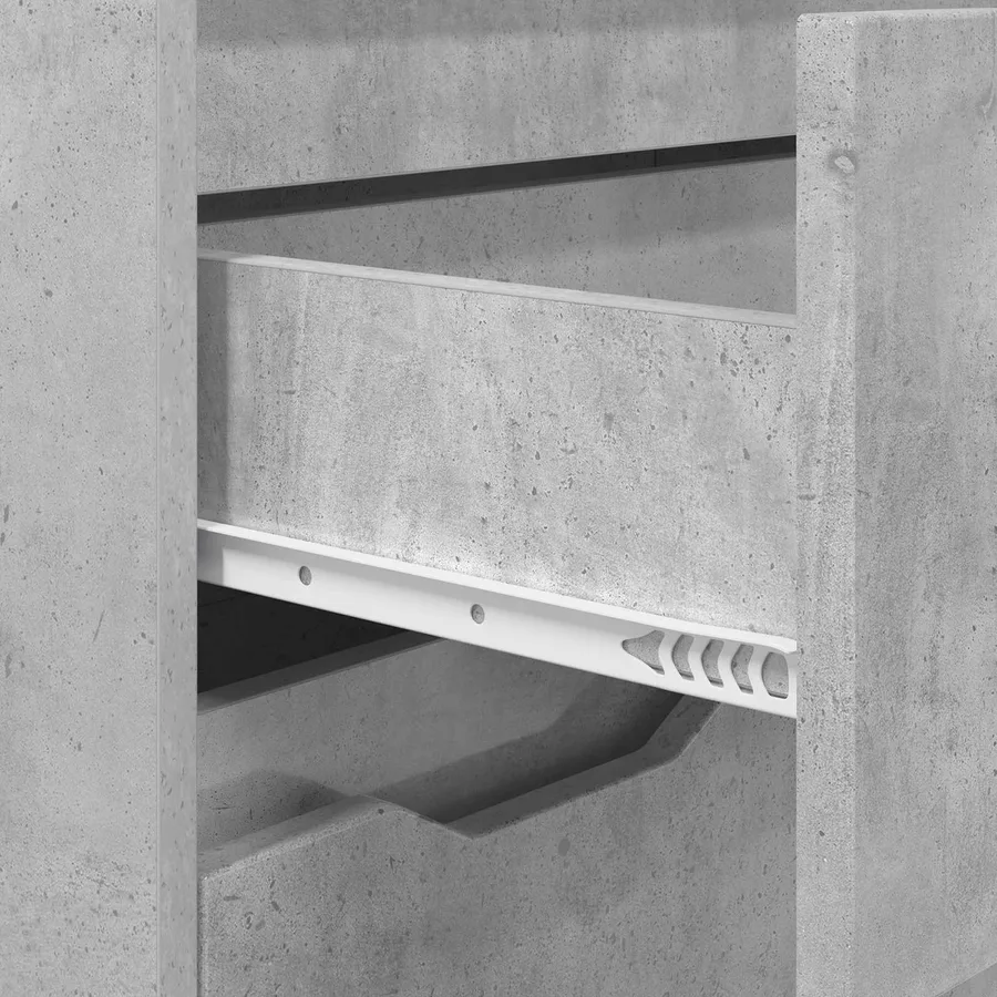 Cabinet de salle de bain Gris béton 72,5 x 36,5 x 100 cm - 10