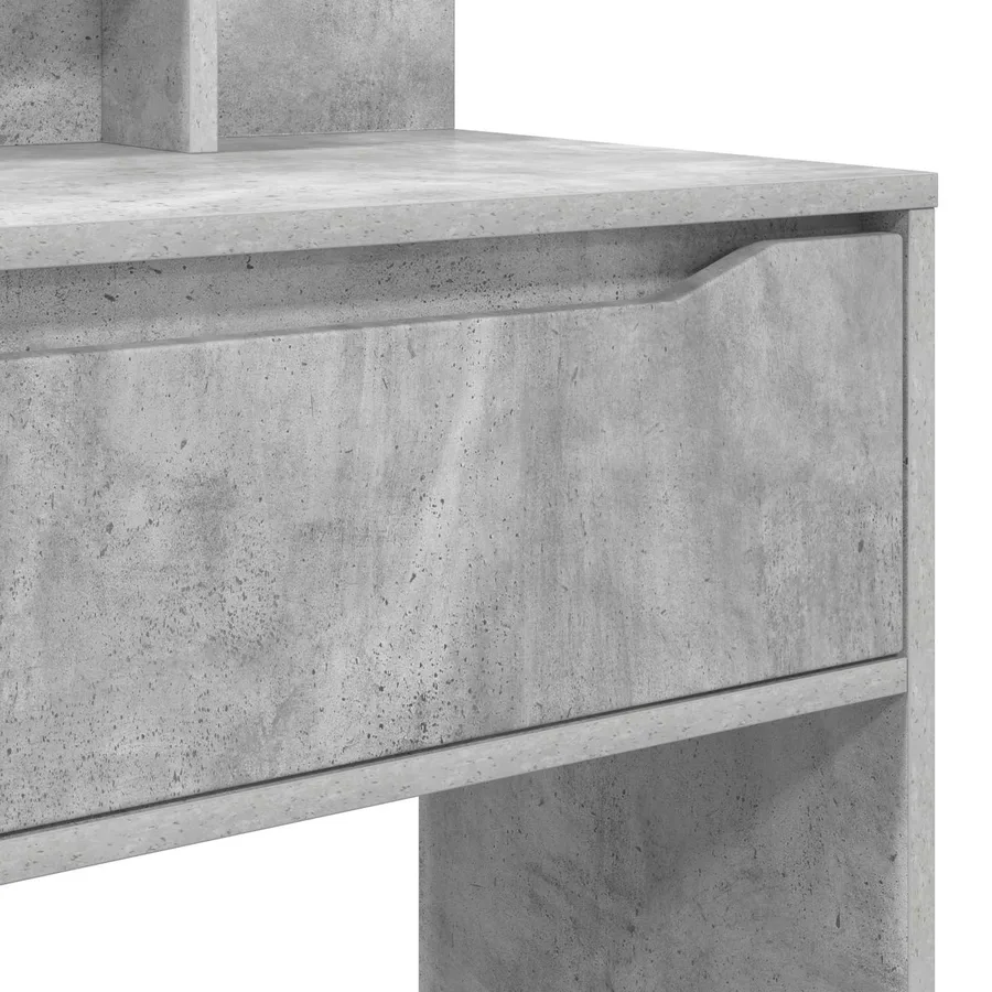 Tables de maquillage pour chambre Gris béton 80 x 39,6 x 135 cm - 10