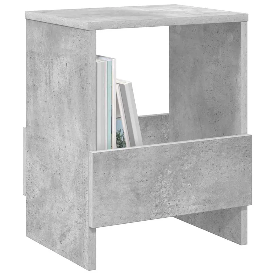 Étagère à magazines Gris béton 35 x 30 x 45 cm - 3