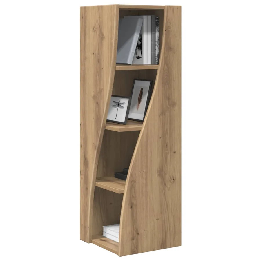 Meuble d'angle 32x32x102cm Bois d'ingénierie Chêne artisanal - 3