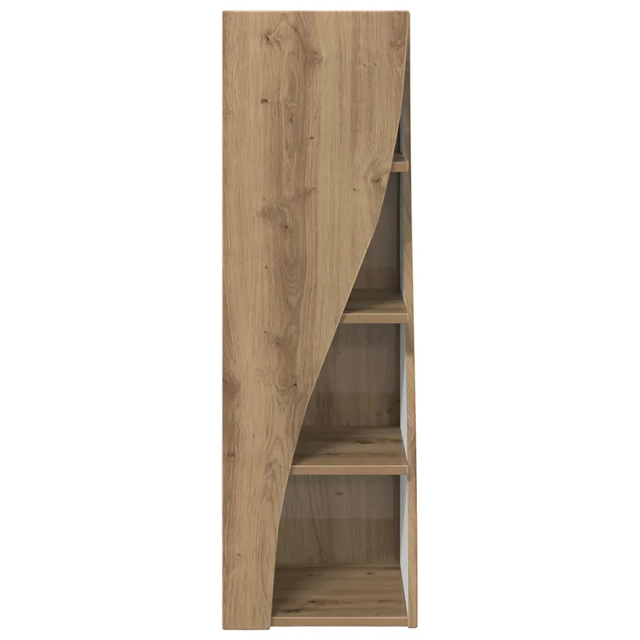Meuble d'angle 32x32x102cm Bois d'ingénierie Chêne artisanal - 5