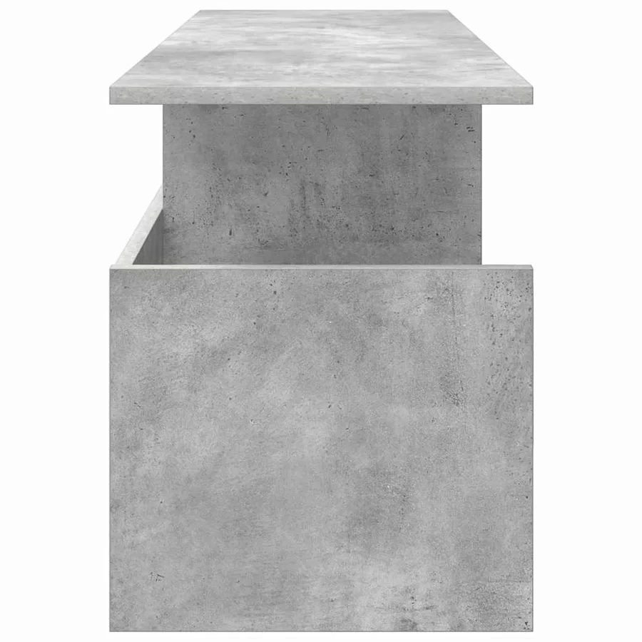 Meuble TV Gris béton 102 x 35 x 45 cm Bois d'ingénierie - 6