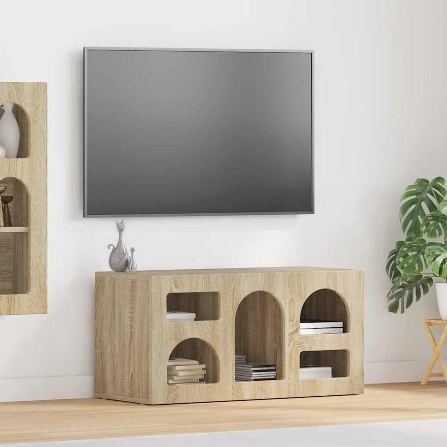 Meuble TV ELST 80 x 35 x 40 cm Chêne Sonoma Bois d'ingénierie