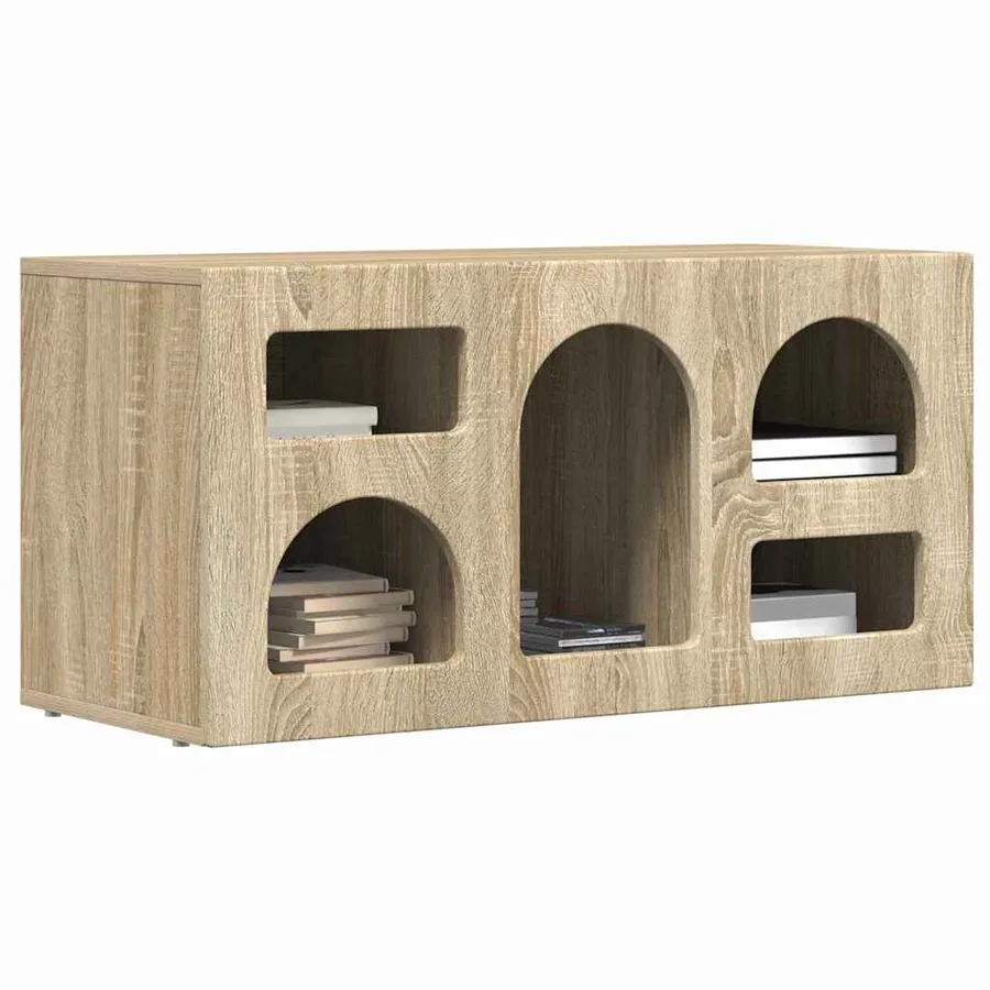 Meuble TV ELST 80 x 35 x 40 cm Chêne Sonoma Bois d'ingénierie - 3