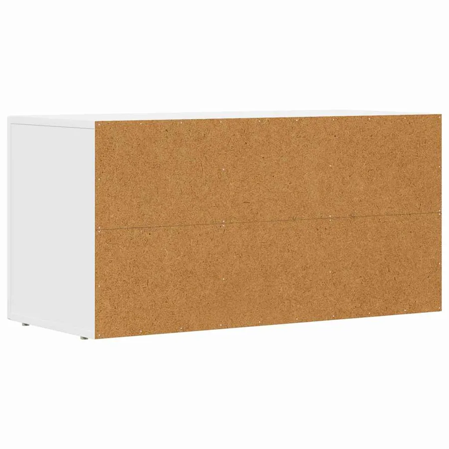 Meuble TV ELST 80 x 35 x 40 cm Blanc Bois d'ingénierie - 7