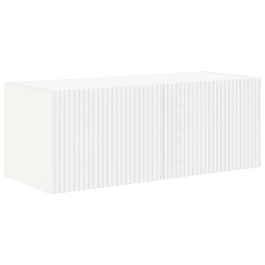Ensemble meuble TV 4 pcs Blanc Bois d'ingénierie - 6