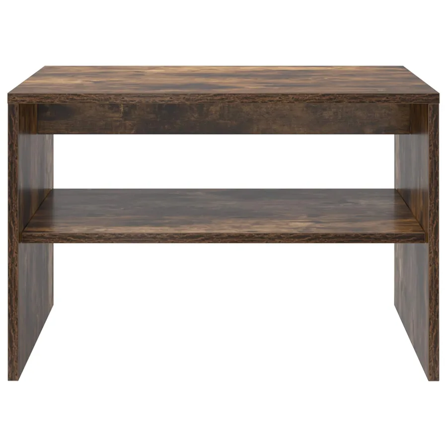 Table basse Chêne fumé 60 x 50 x 40 cm Bois d'ingénierie - 5