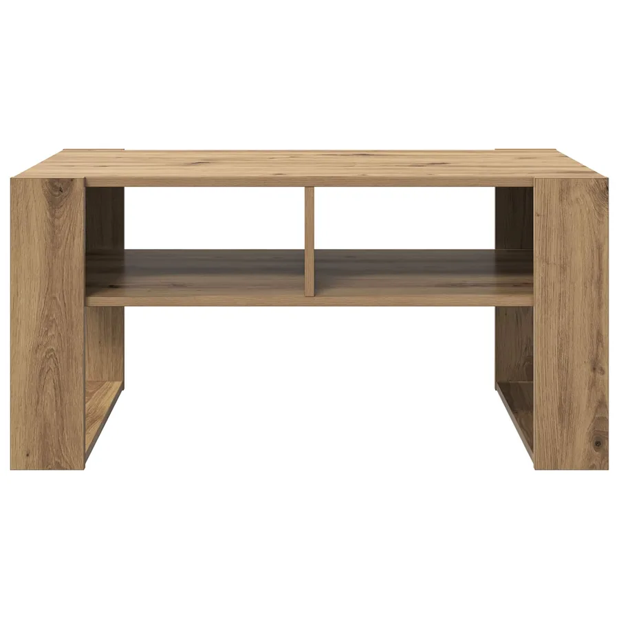 Table basse Chêne artisanal 92 x 53 x 45 cm Bois d'ingénierie - 5