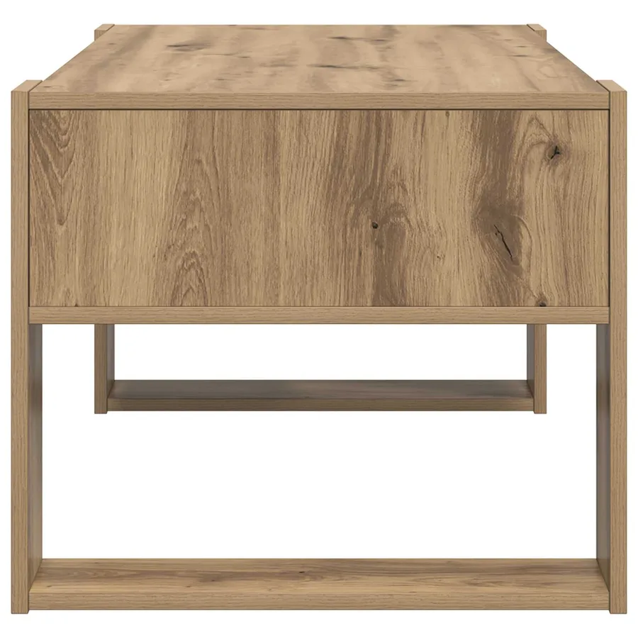 Table basse Chêne artisanal 92 x 53 x 45 cm Bois d'ingénierie - 6