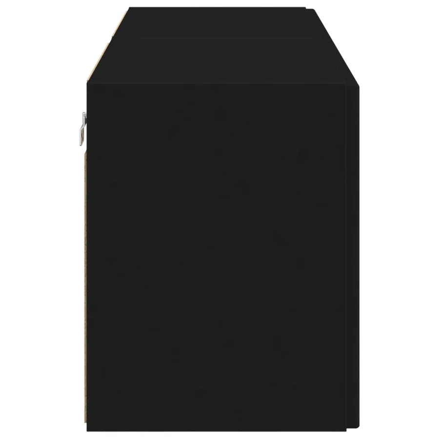 Meuble TV mural 2 pcs Noir 59,5 x 31 x 40 cm Bois d'ingénierie - 7