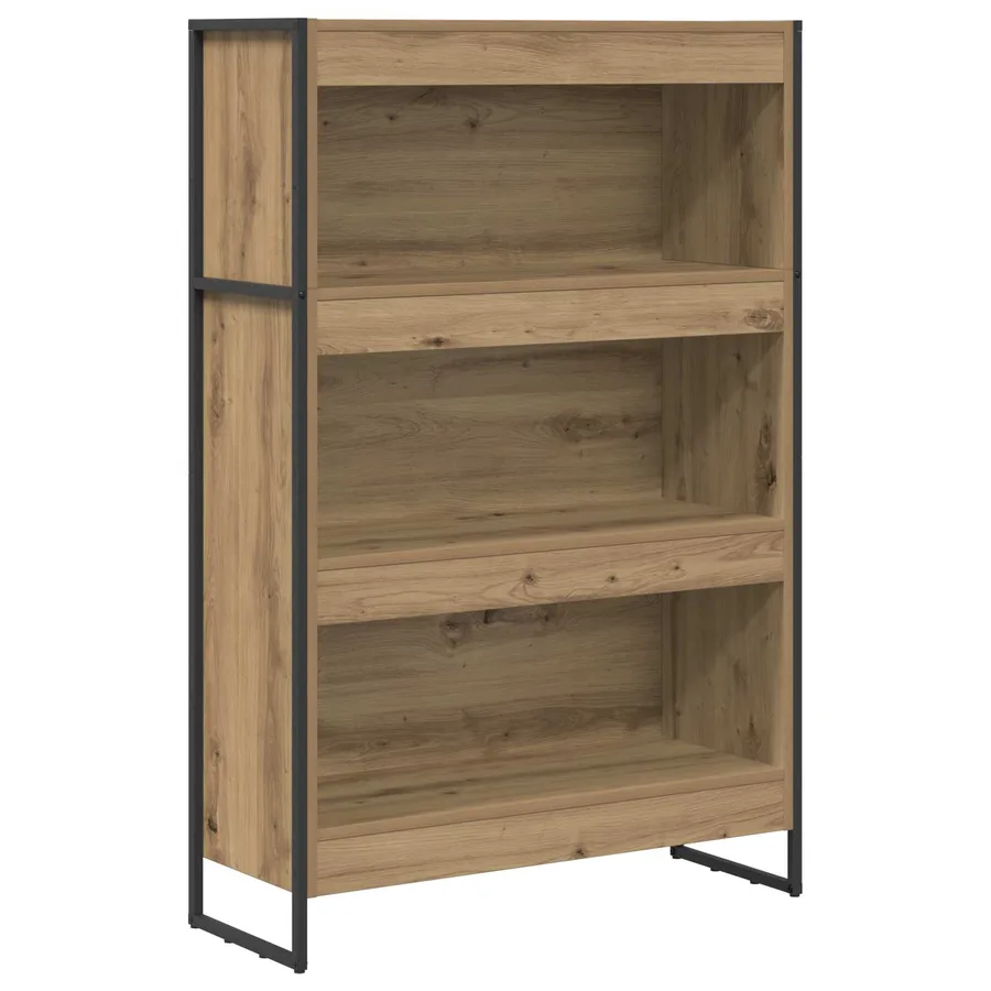 Bibliothèque 80 x 30 x 121 cm Bois d'ingénierie Chêne artisan - 2