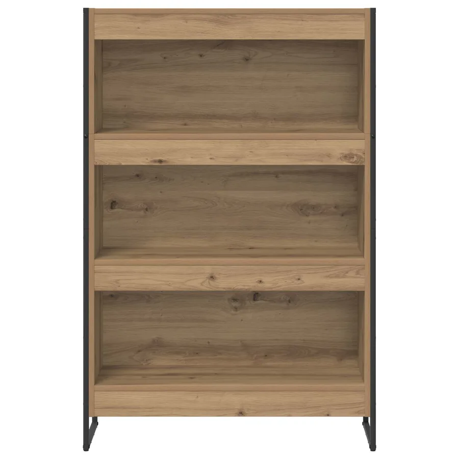 Bibliothèque 80 x 30 x 121 cm Bois d'ingénierie Chêne artisan - 5