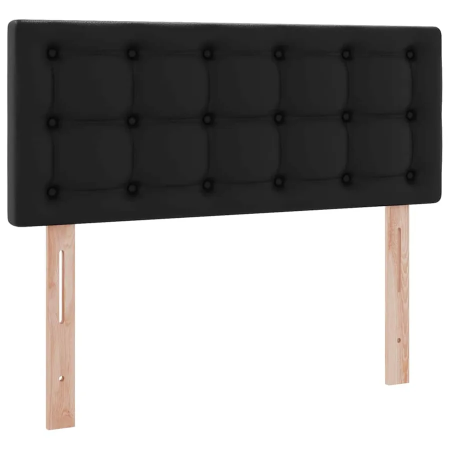 Lit avec rangement et matelas Noir 120 x 200 cm Simili cuir - 9