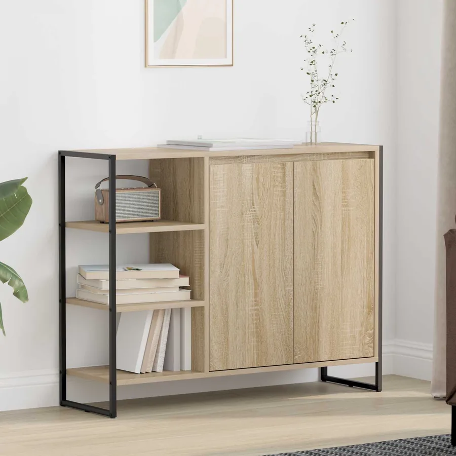 Meuble d'appoint Sonoma 96,5 x 30 x 75 cm Bois d'ingénierie