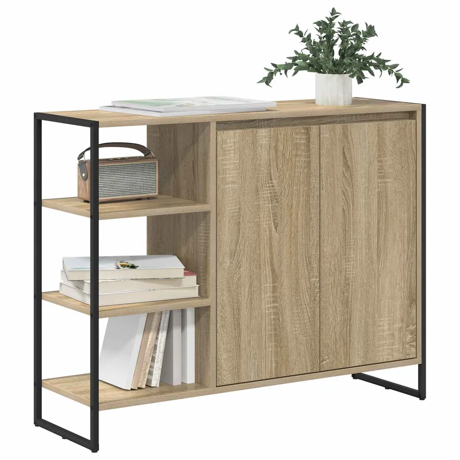 Meuble d'appoint Sonoma 96,5 x 30 x 75 cm Bois d'ingénierie - 3