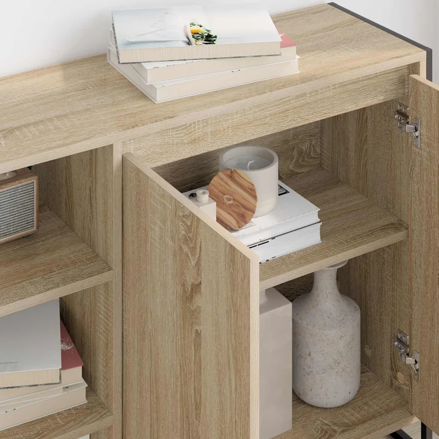 Meuble d'appoint Sonoma 96,5 x 30 x 75 cm Bois d'ingénierie - 4