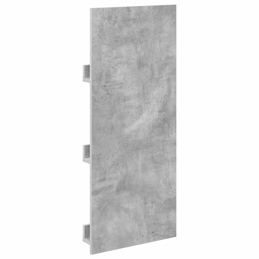 Étagère à magazines avec étagère Gris béton 43 x 11 x 102 cm - 7