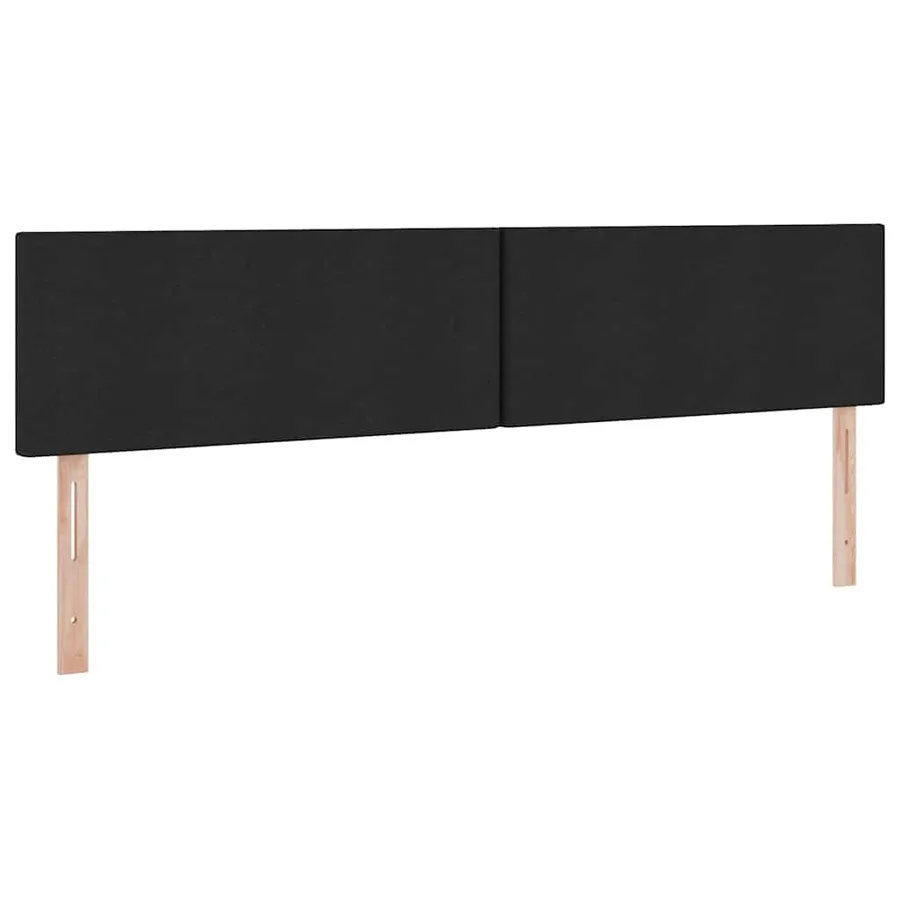 Lit de rangement LED avec matelas Noir 200 x 200 cm Tissu - 9