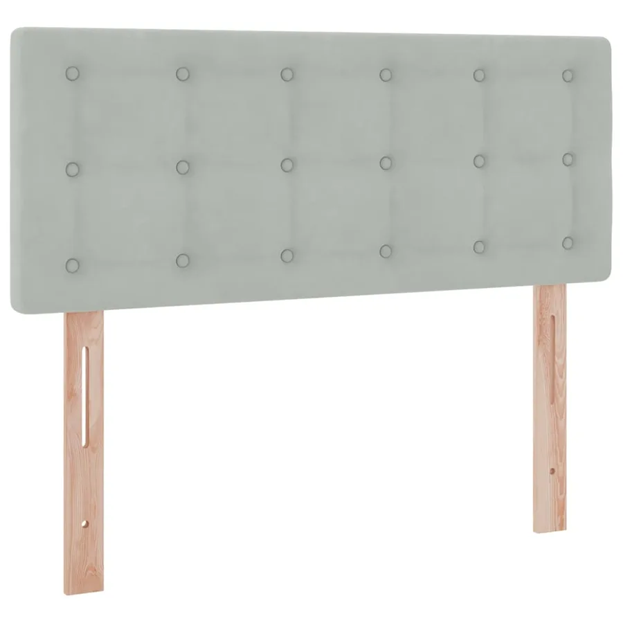 Lit de rangement LED avec matelas Gris clair 120 x 200 cm - 10