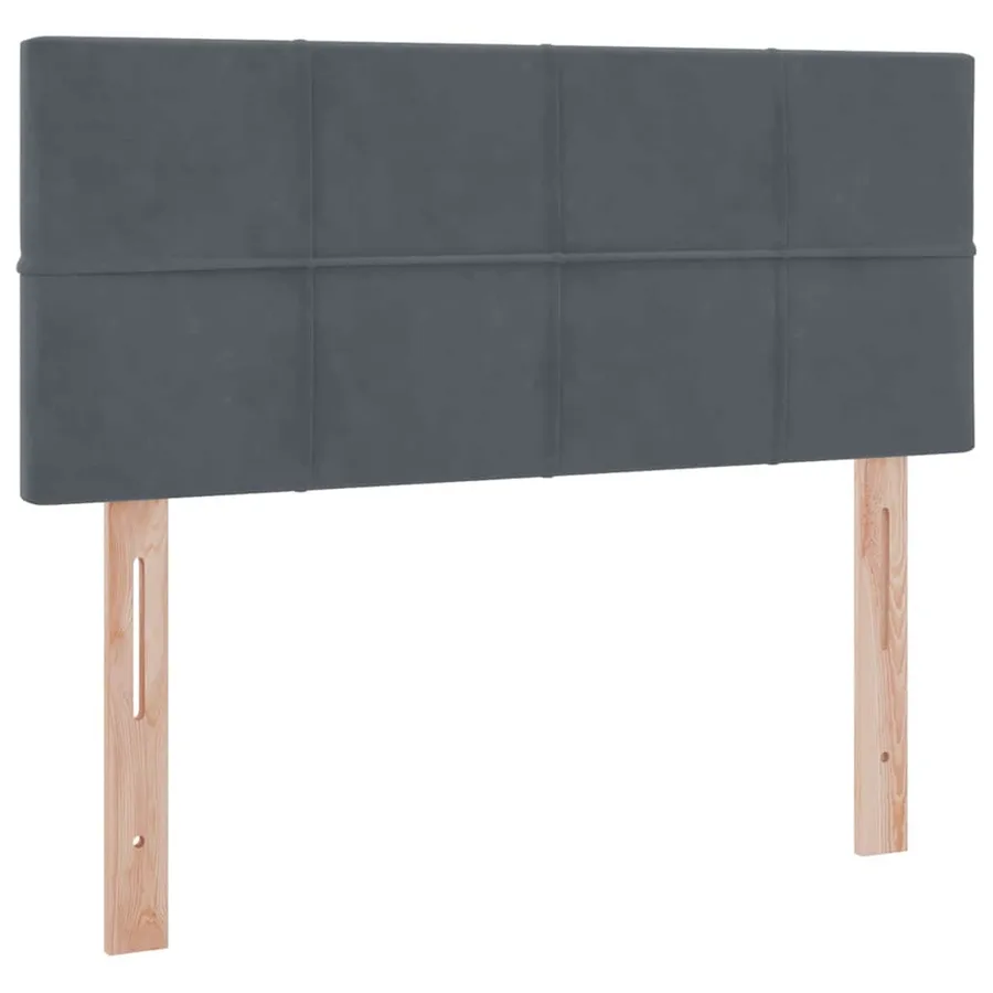 Lit de rangement LED avec matelas Gris foncé 120 x 200 cm - 8