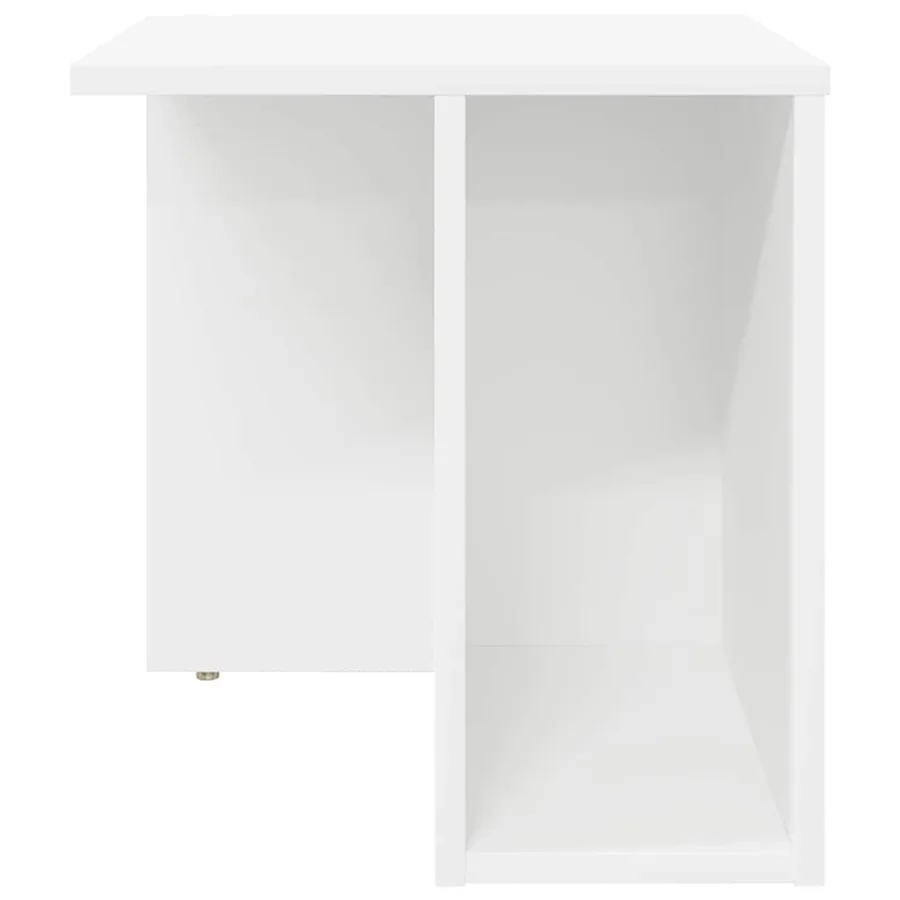 Table d'appoint Blanc 37 x 32 x 40 cm Bois d'ingénierie - 5