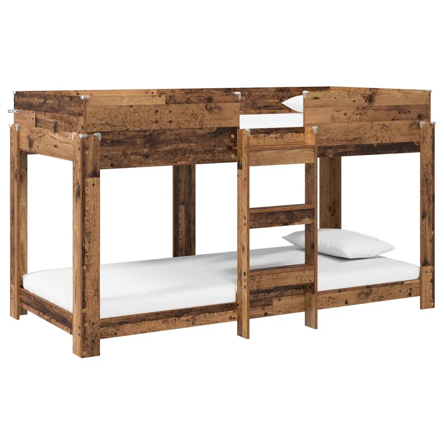 Lit Superposé pour Enfants Bois ancien 80 x 200 cm - 2