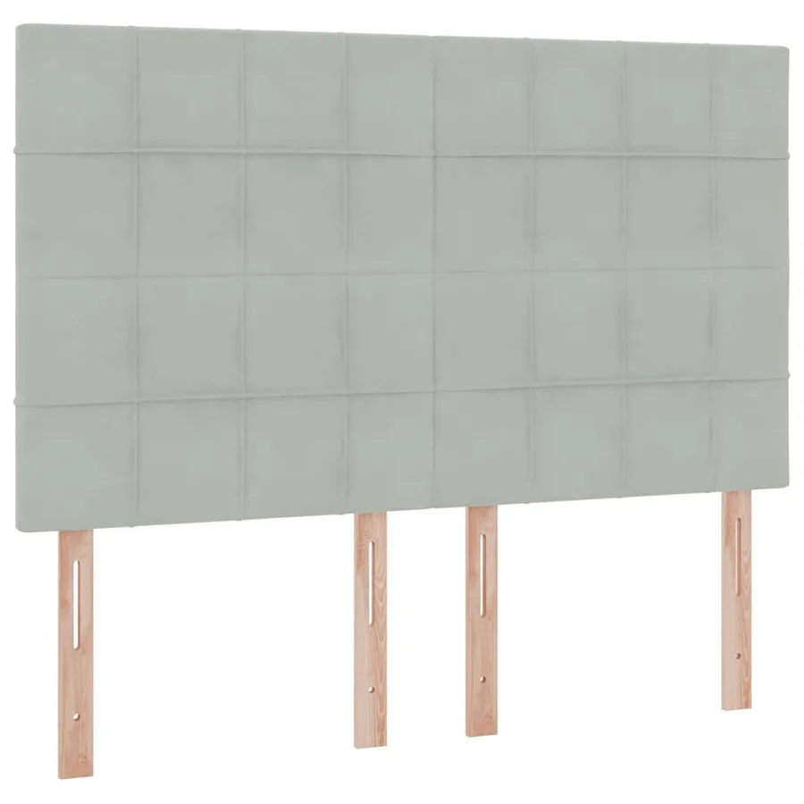 Lit de rangement LED avec matelas Gris clair 140 x 190 cm - 8