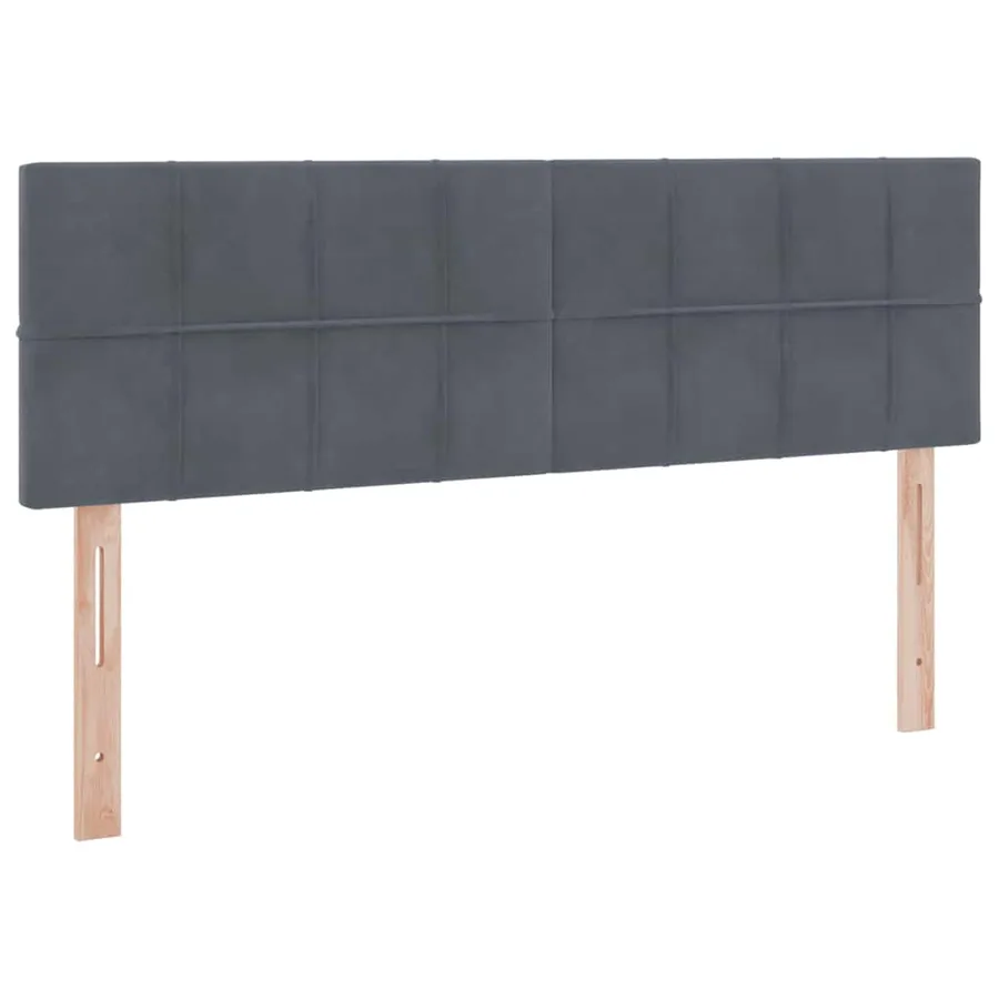 Lit de rangement LED avec matelas Gris foncé 140 x 190 cm - 10