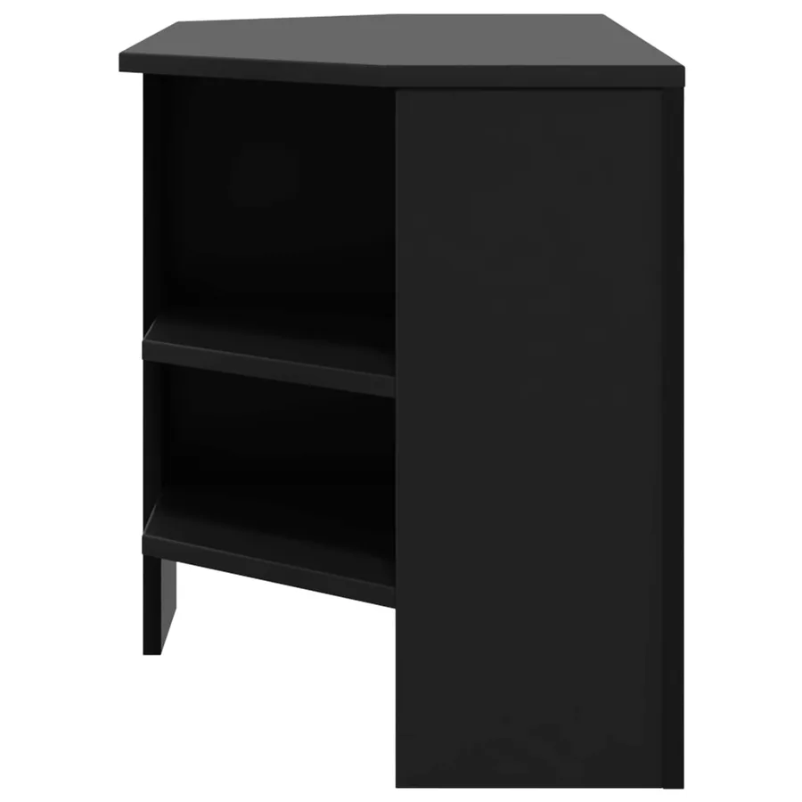 MeubleTVd'Angle Noir 102 x 40,5 x 45 cm Bois d'ingénierie - 6