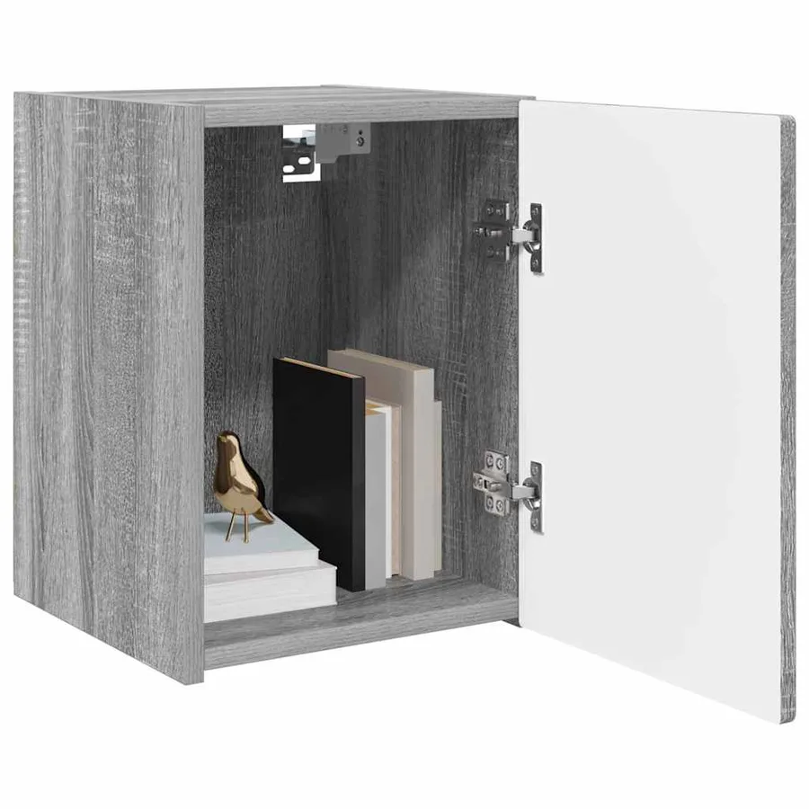 Meuble TV mural Gris Sonoma 30 x 31 x 40 cm Bois d'ingénierie - 3