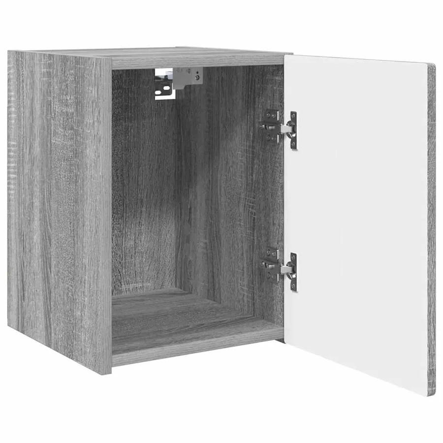 Meuble TV mural Gris Sonoma 30 x 31 x 40 cm Bois d'ingénierie - 5